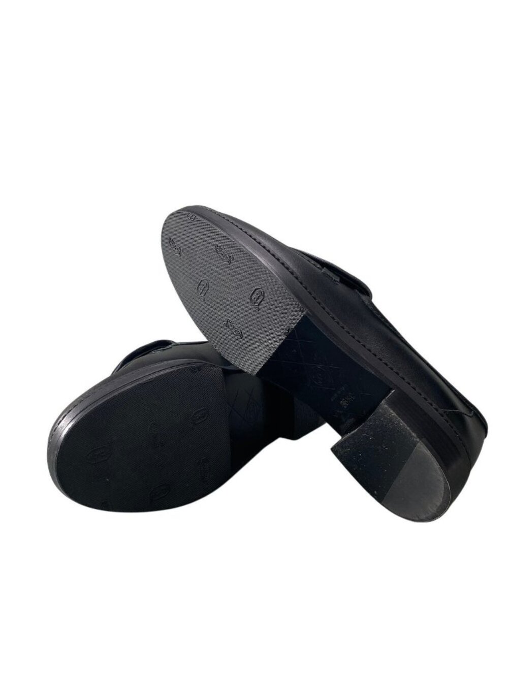 ★SOLD★ Chanel Quilted Turnlock Loafers CC Loafer 38.5 Black - Picture 6 of 10